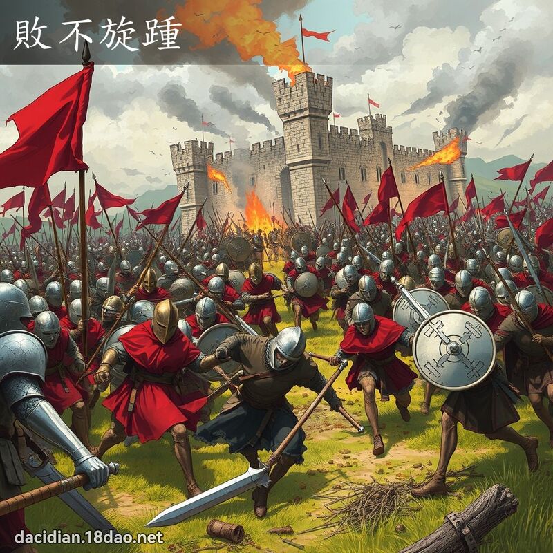 败不旋踵 - 国语大辞典配图