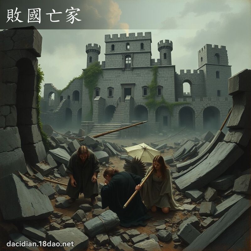 败国亡家 - 国语大辞典配图