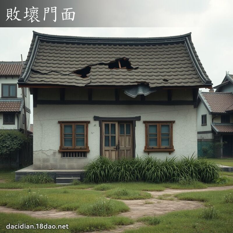 败坏门面 - 国语大辞典配图