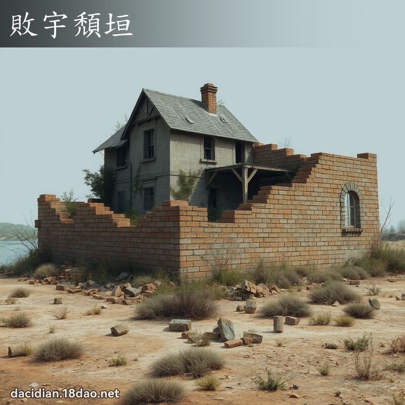 败宇颓垣 - 国语大辞典配图