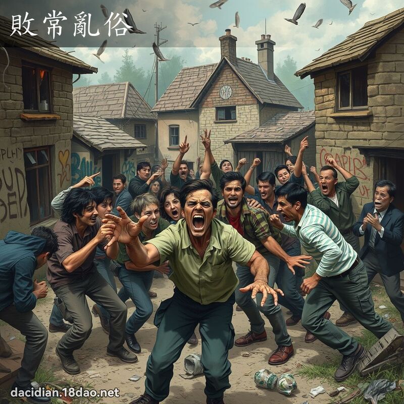 敗常亂俗 - 國語大辭典配圖