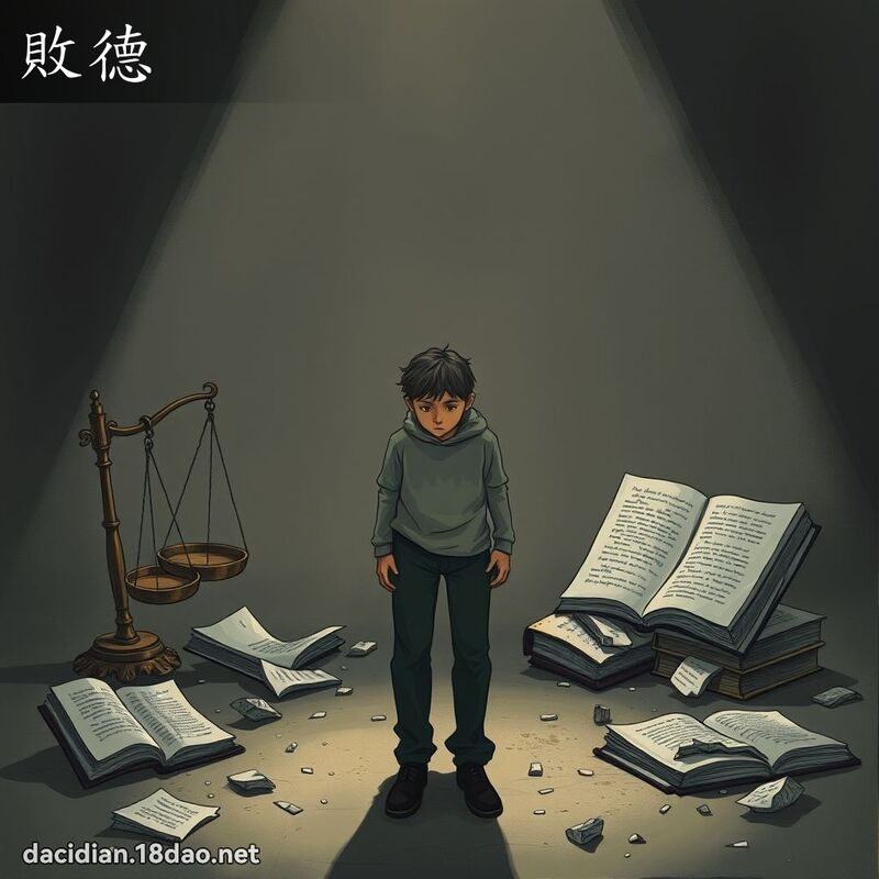 敗德 - 國語大辭典配圖