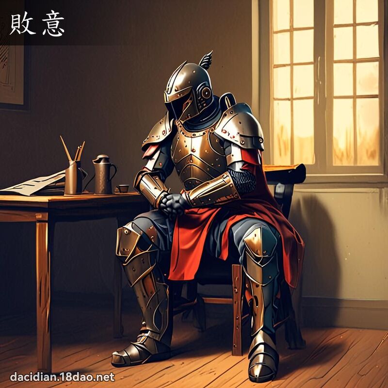 败意 - 国语大辞典配图