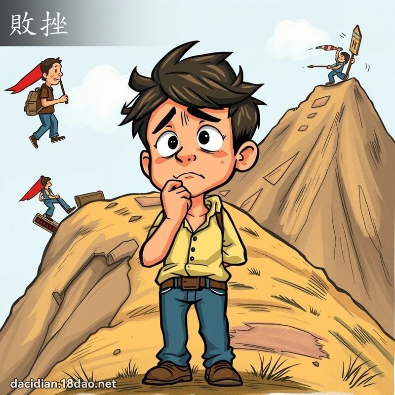 败挫 - 国语大辞典配图