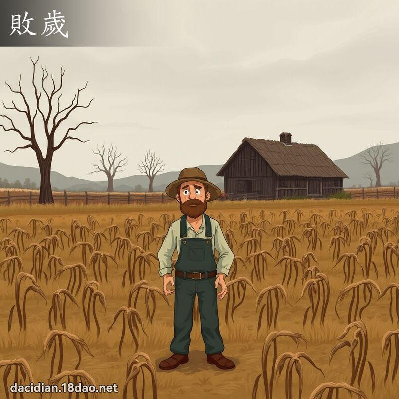 败岁 - 国语大辞典配图