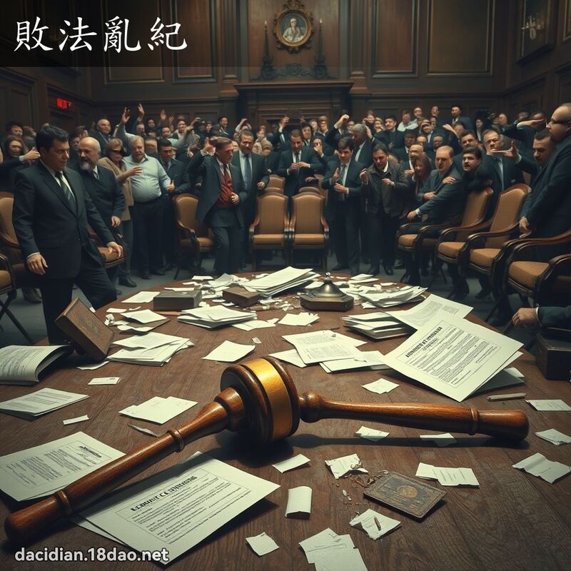 败法乱纪 - 国语大辞典配图