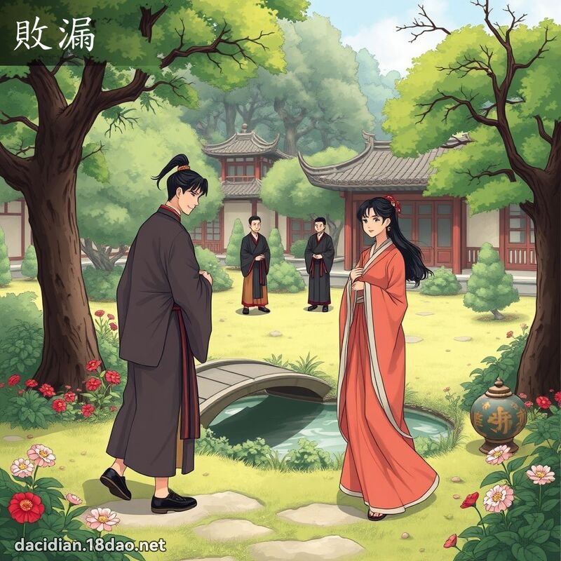 敗漏 - 國語大辭典配圖