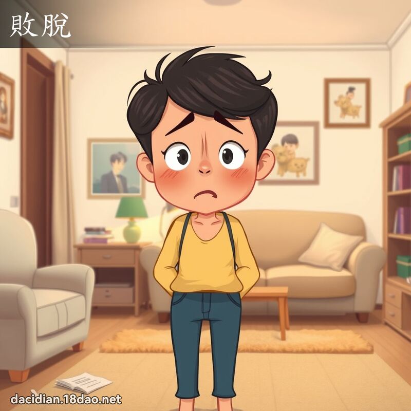 敗脫 - 國語大辭典配圖