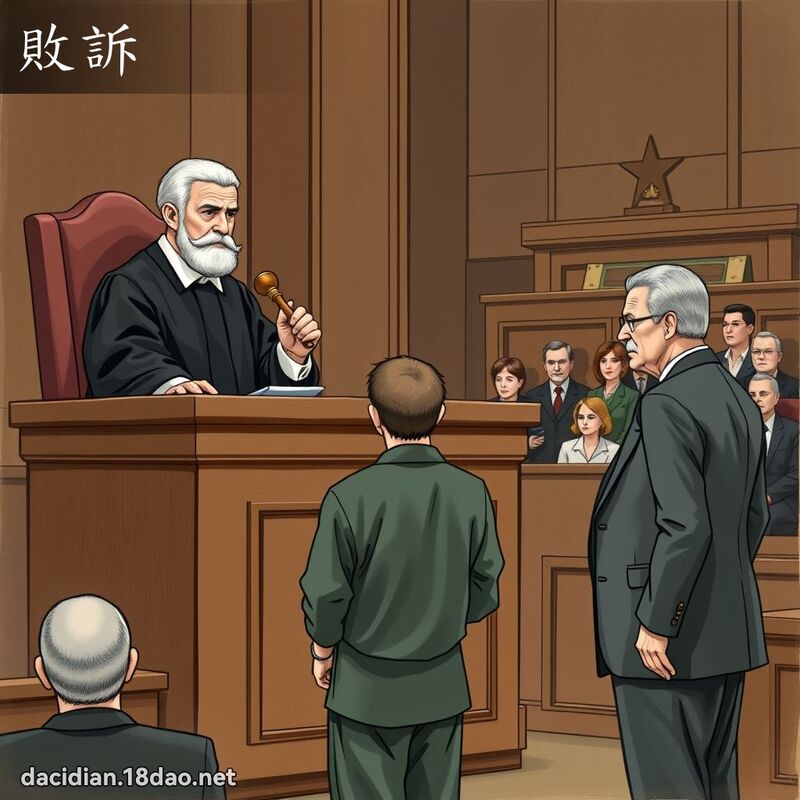 败诉 - 国语大辞典配图