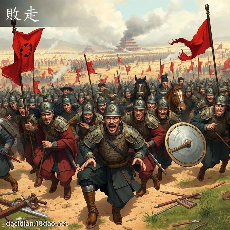 敗走 - 國語大辭典配圖
