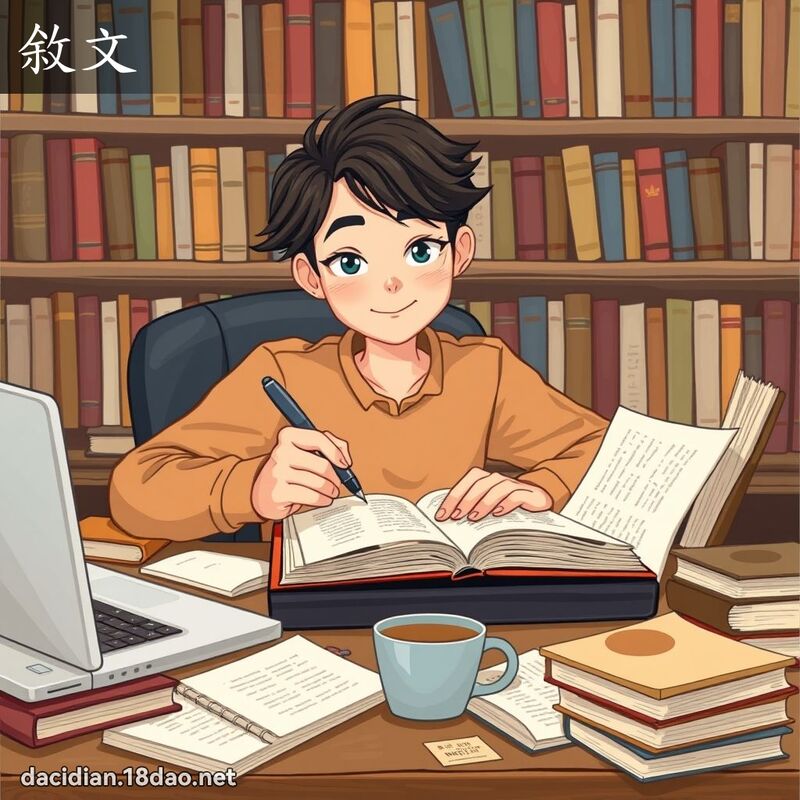 敘文 - 国语大辞典配图