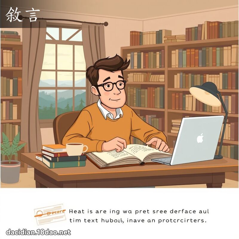 敘言 - 国语大辞典配图