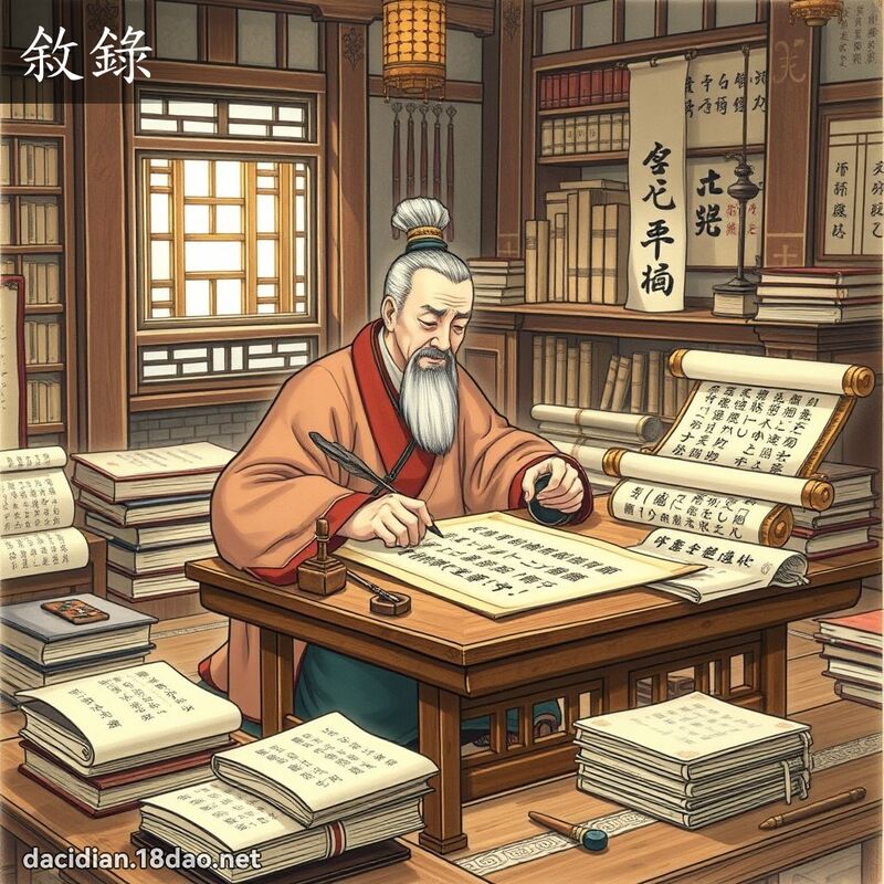 敘录 - 国语大辞典配图