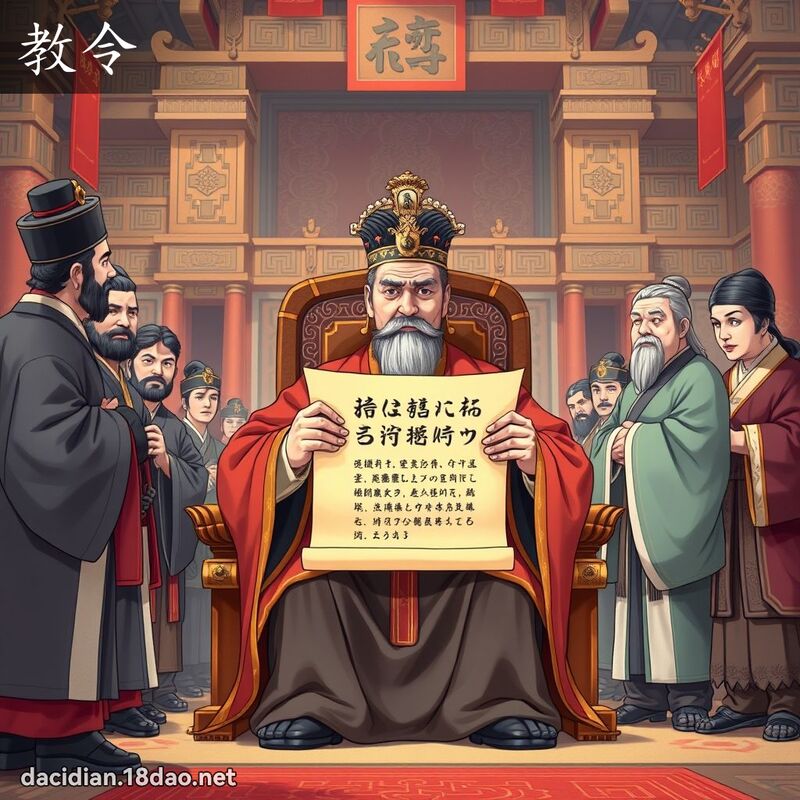 教令 - 國語大辭典配圖