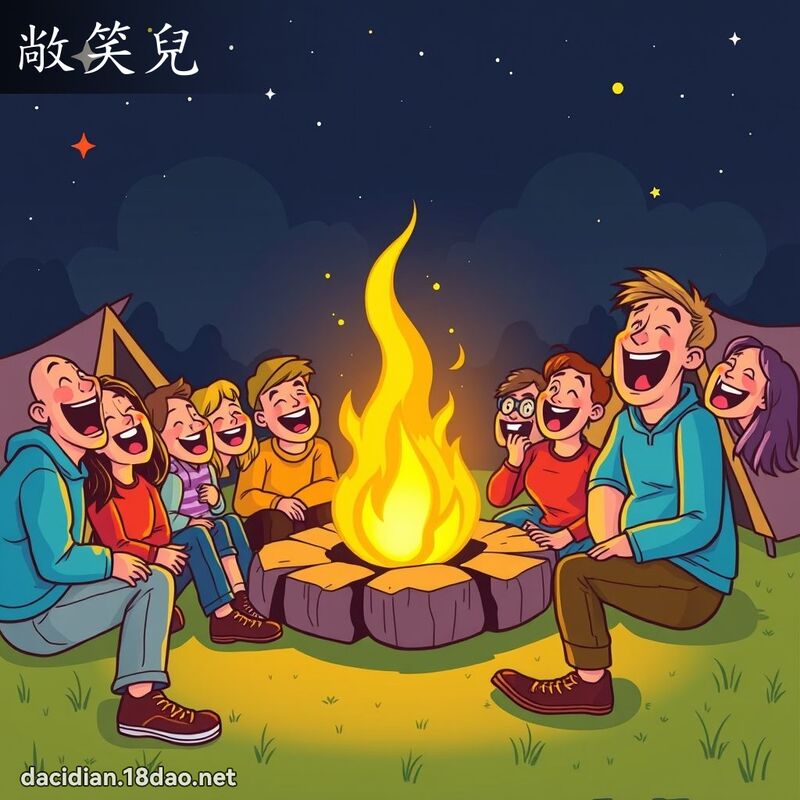 敞笑兒 - 國語大辭典配圖