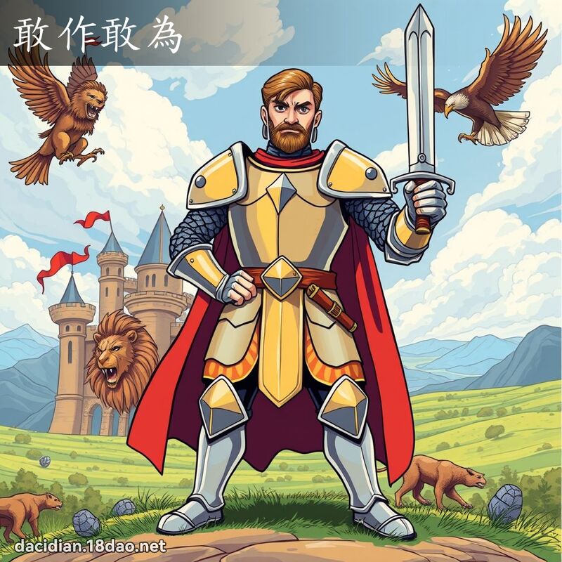 敢作敢为 - 国语大辞典配图