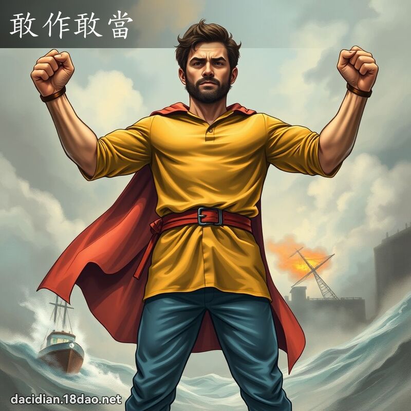 敢作敢當 - 國語大辭典配圖