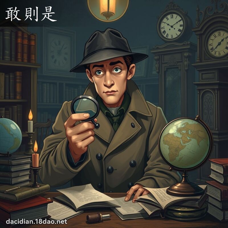 敢則是 - 國語大辭典配圖