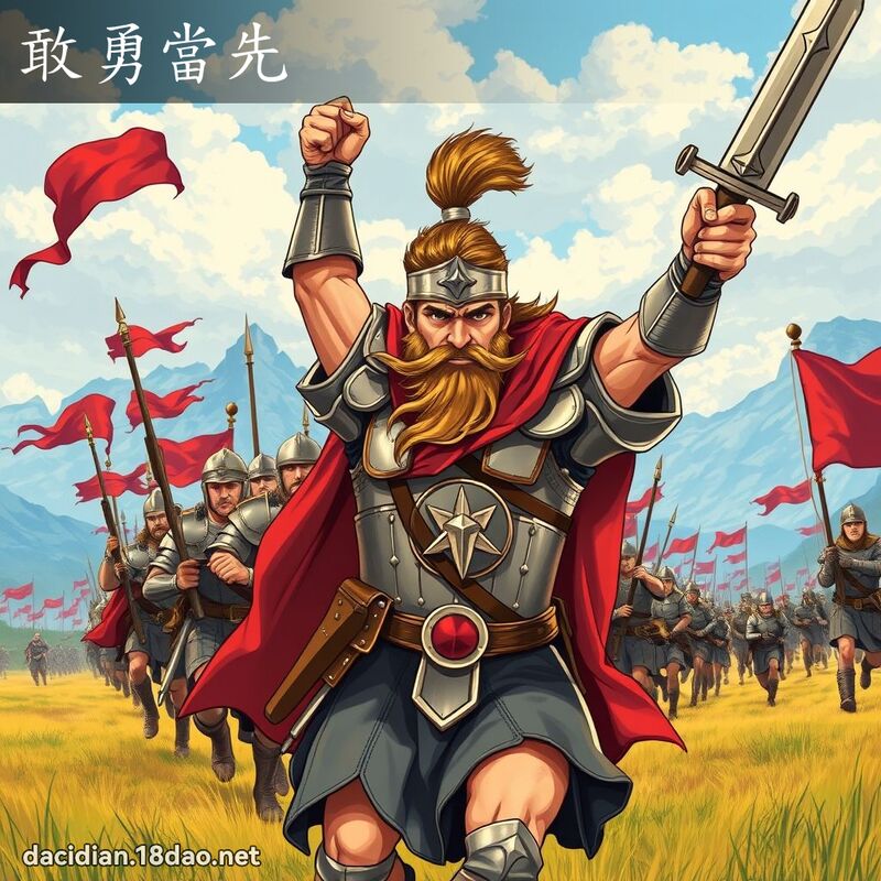 敢勇當先 - 國語大辭典配圖