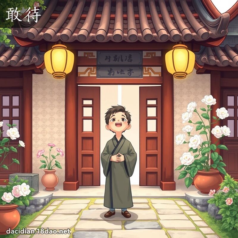 敢待 - 國語大辭典配圖