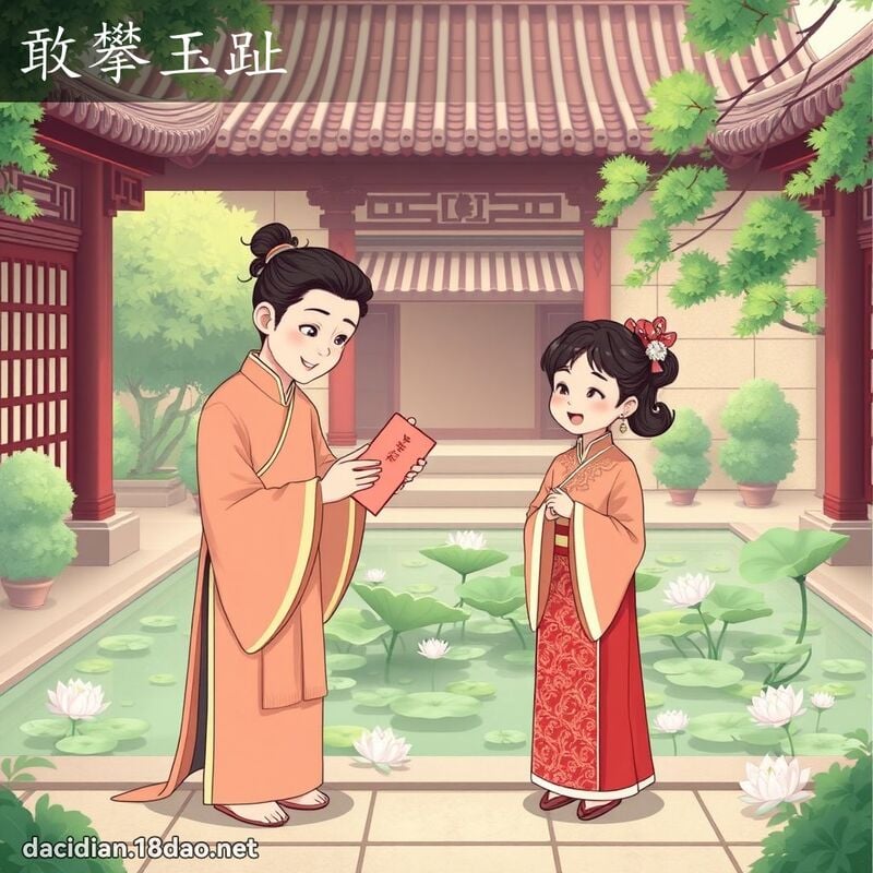 敢攀玉趾 - 國語大辭典配圖