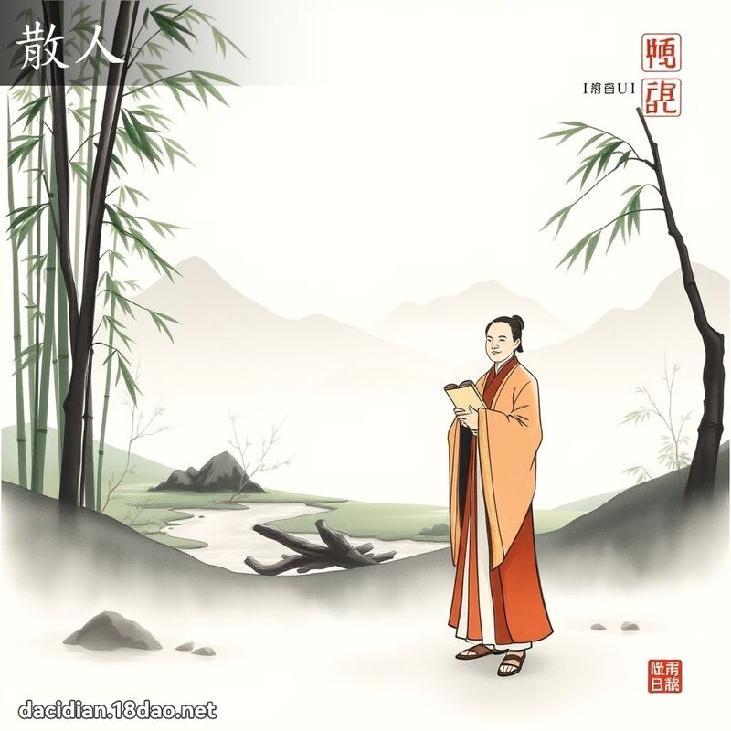 散人 - 國語大辭典配圖