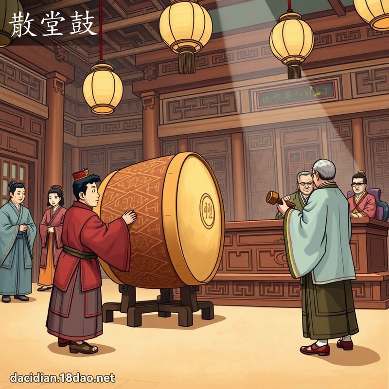 散堂鼓 - 国语大辞典配图