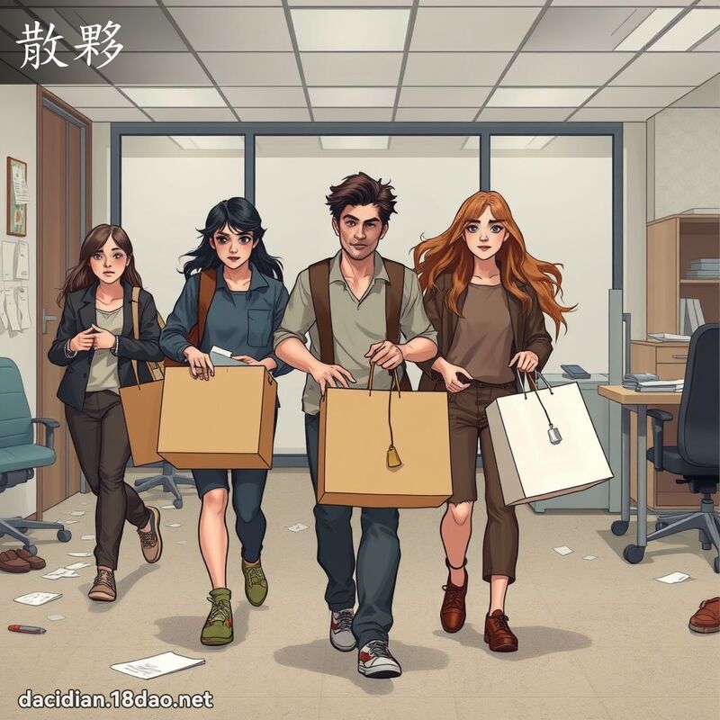 散夥 - 國語大辭典配圖