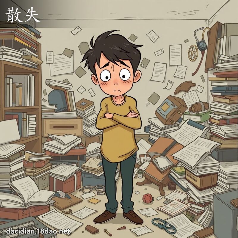 散失 - 國語大辭典配圖