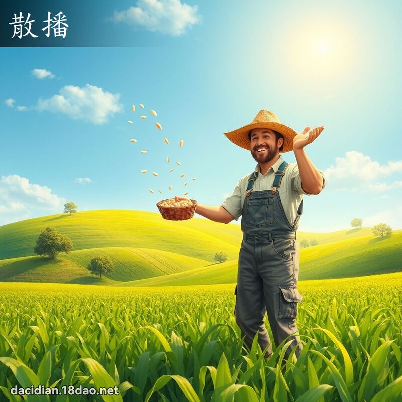 散播 - 国语大辞典配图