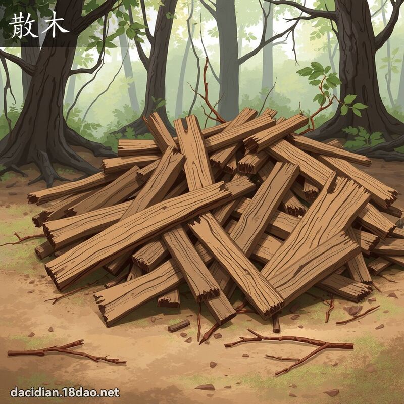 散木 - 國語大辭典配圖