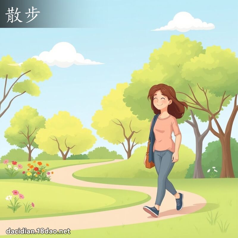 散步 - 国语大辞典配图