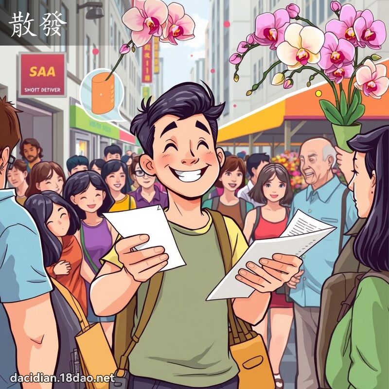 散发 - 国语大辞典配图