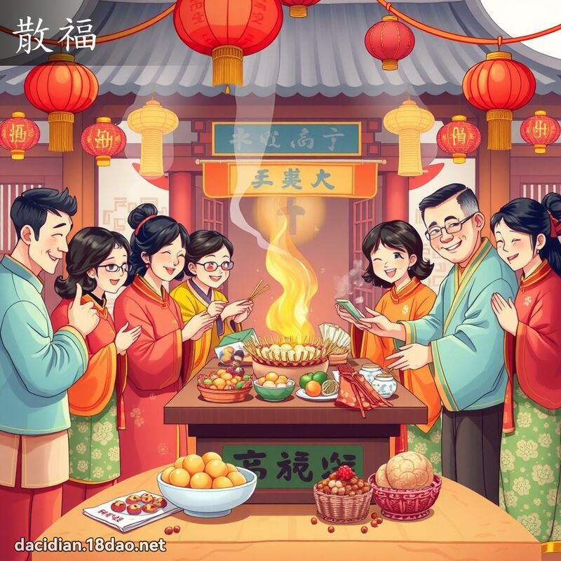 散福 - 国语大辞典配图