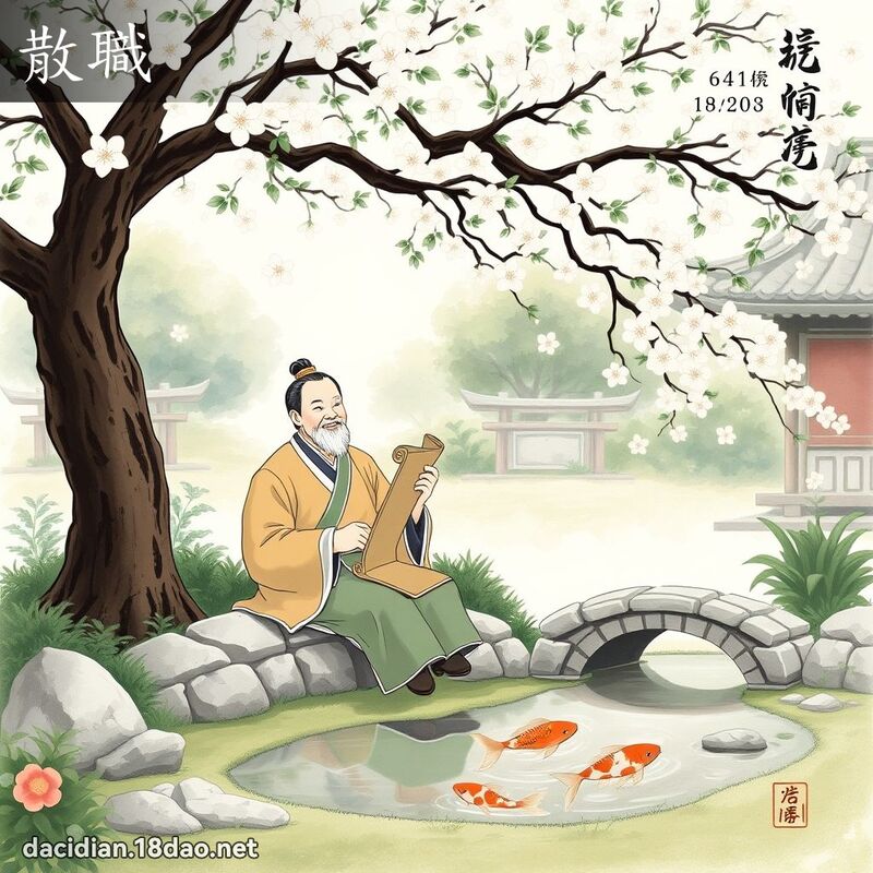 散职 - 国语大辞典配图