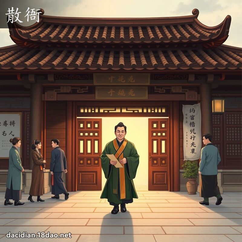 散衙 - 國語大辭典配圖