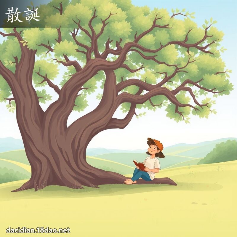 散誕 - 國語大辭典配圖