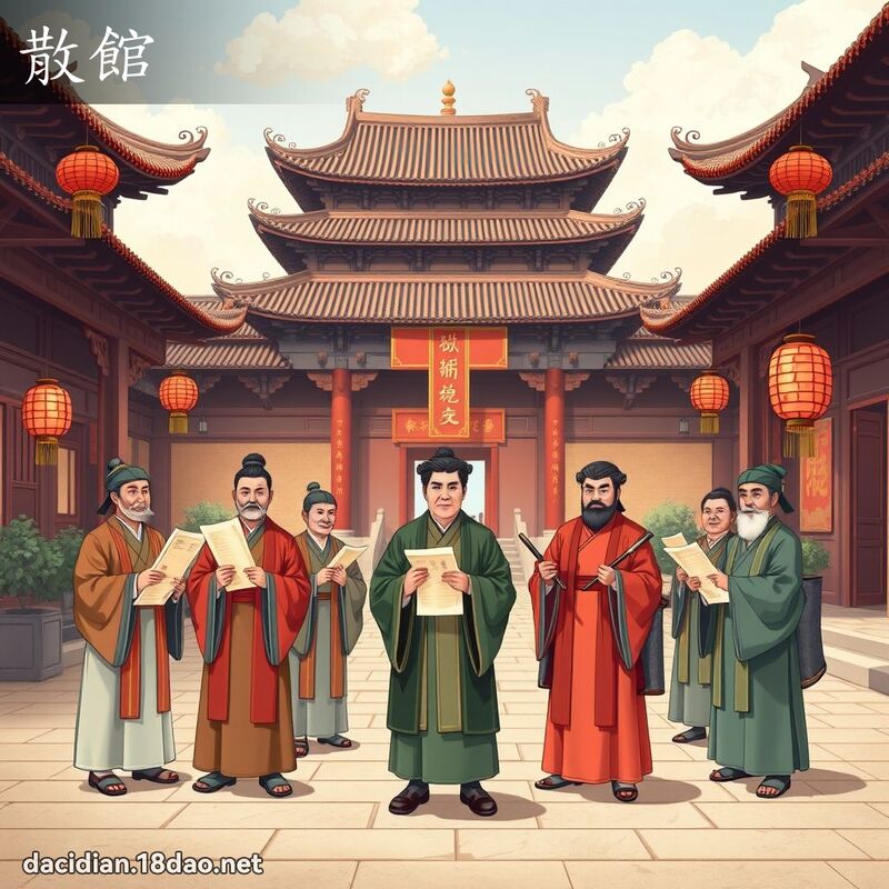 散馆 - 国语大辞典配图