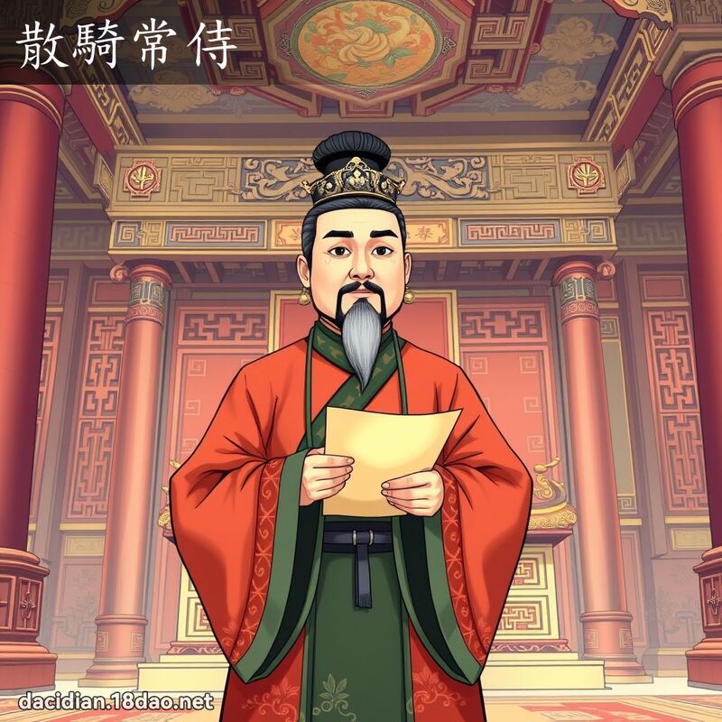 散騎常侍 - 國語大辭典配圖