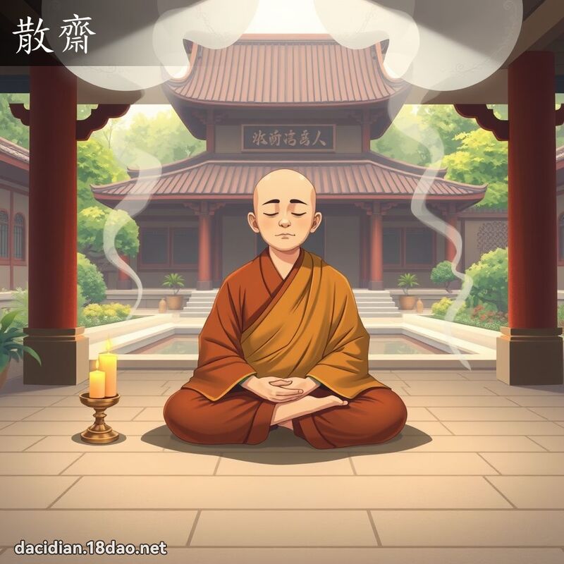 散齋 - 國語大辭典配圖