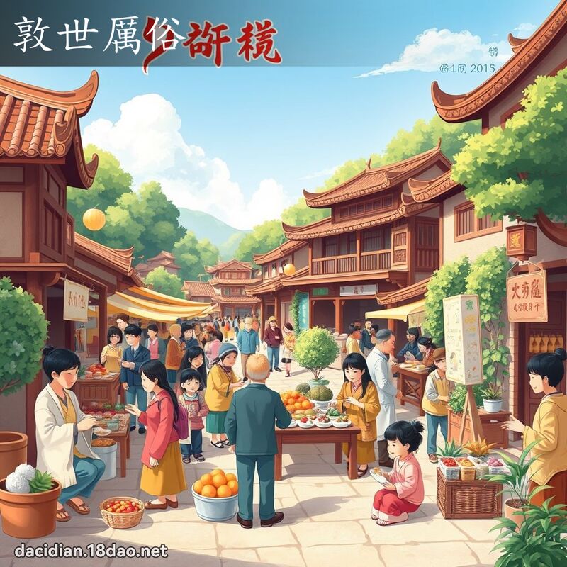 敦世厲俗 - 國語大辭典配圖