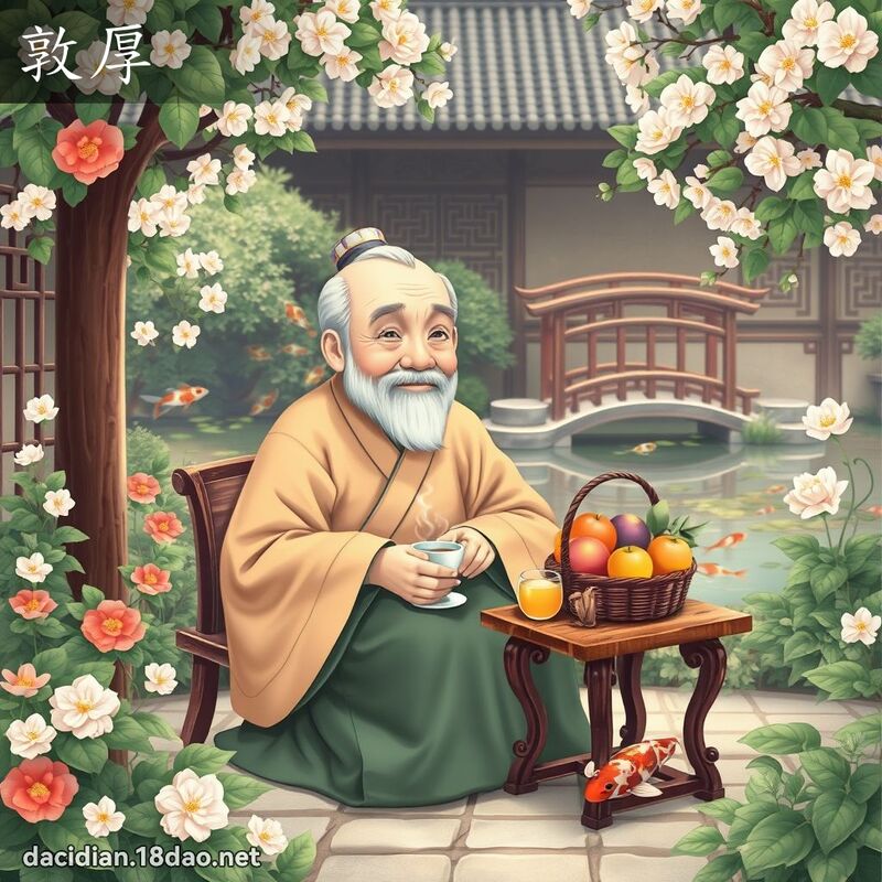 敦厚 - 國語大辭典配圖