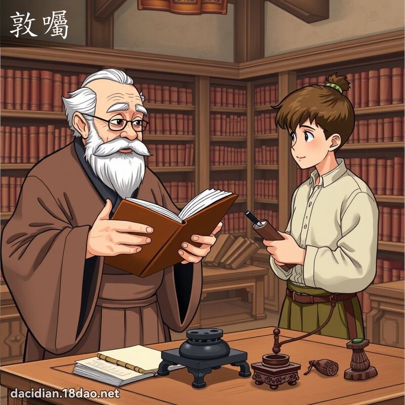敦嘱 - 国语大辞典配图