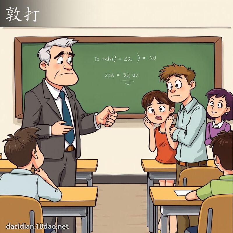 敦打 - 国语大辞典配图