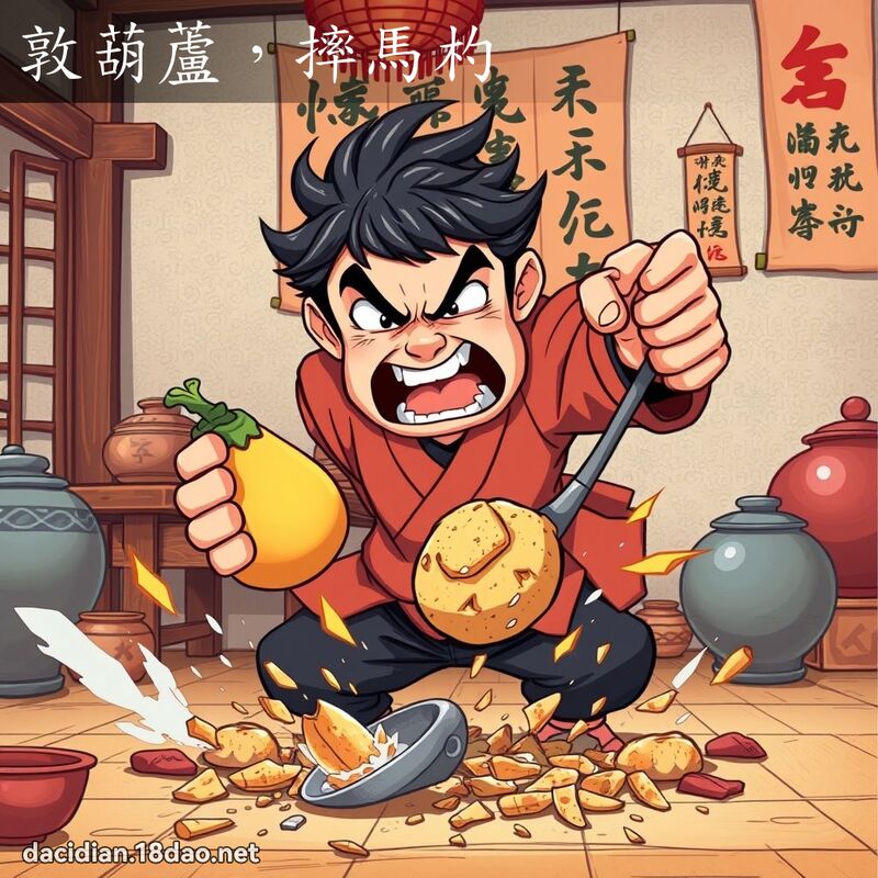 敦葫芦，摔马杓 - 国语大辞典配图