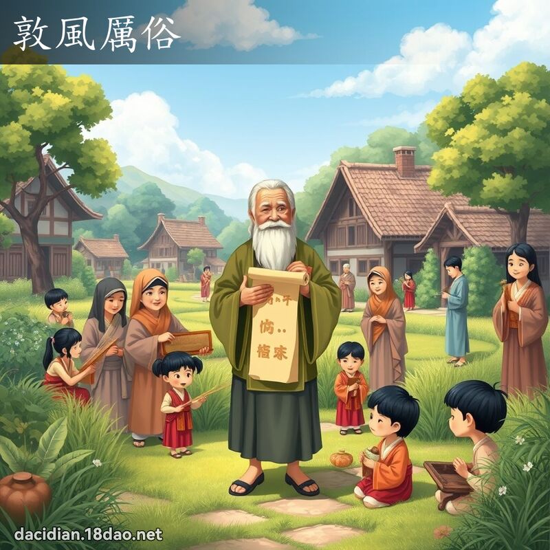 敦风厉俗 - 国语大辞典配图