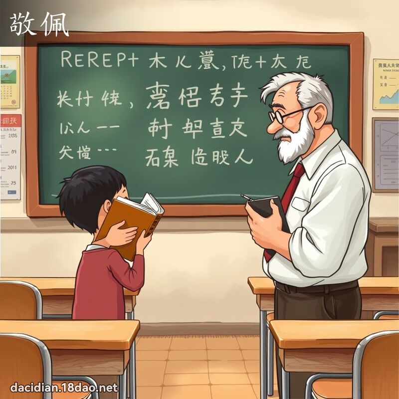 敬佩 - 國語大辭典配圖