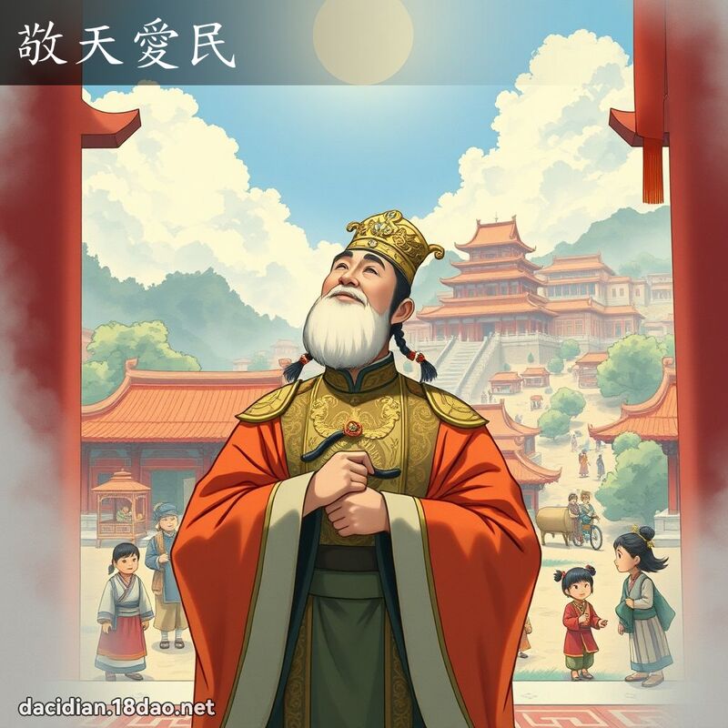敬天愛民 - 國語大辭典配圖