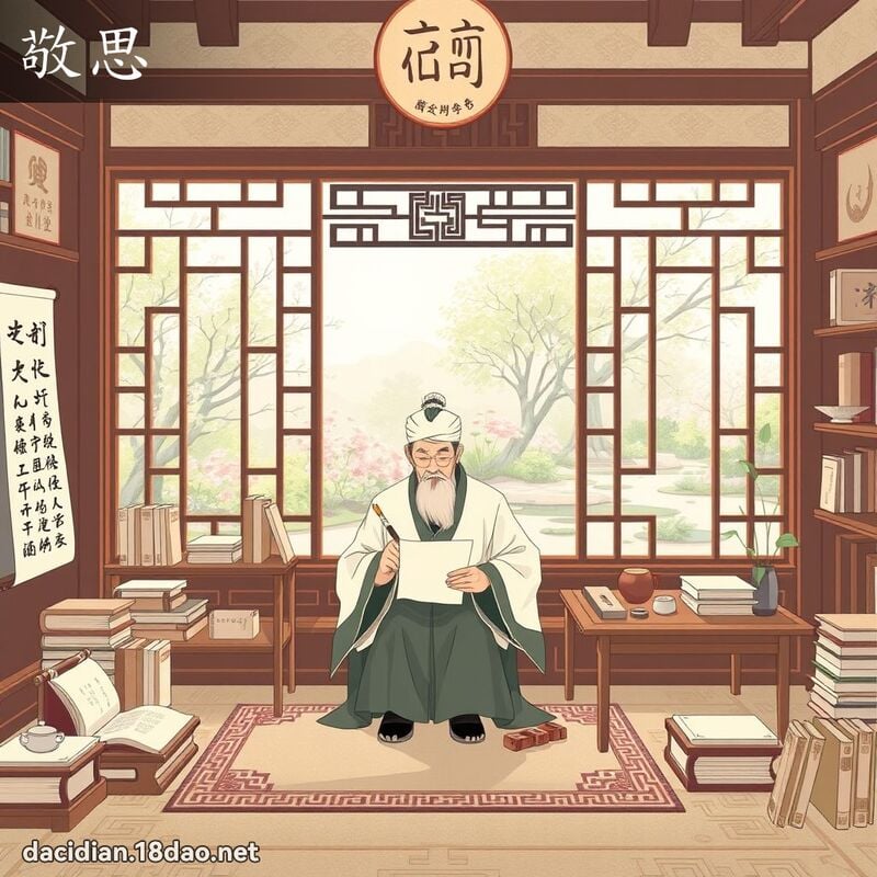 敬思 - 国语大辞典配图