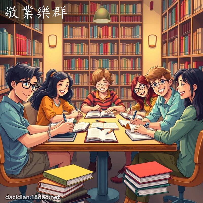 敬業樂群 - 國語大辭典配圖